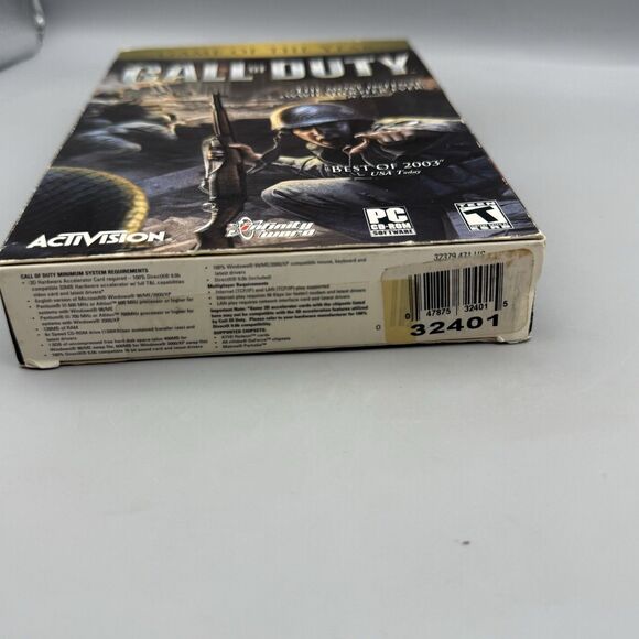 Call Of Duty PC Activision 2003 Game of the Year Two Discs - Picture 6 of 10